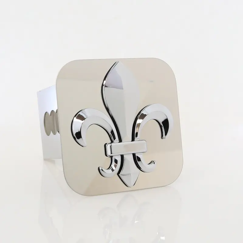 Fleur De Lis Logo Hitch Cover Plug (Chrome) 1