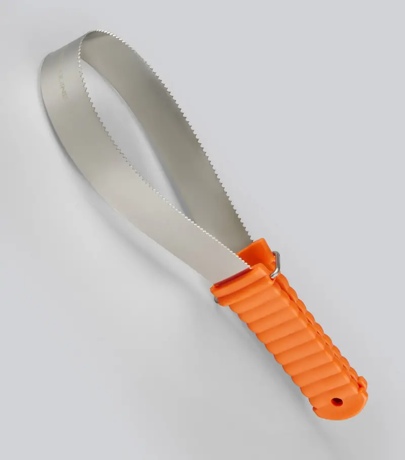 Flexi Metal Sweat Scraper & Shedding Tool Orange 1