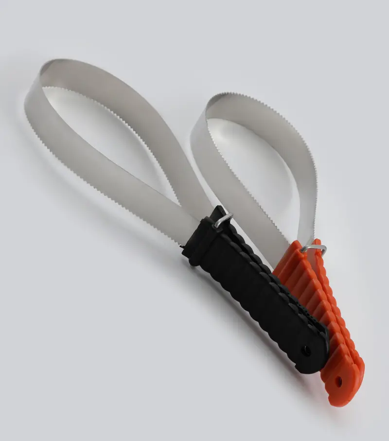 Flexi Metal Sweat Scraper & Shedding Tool Orange 2