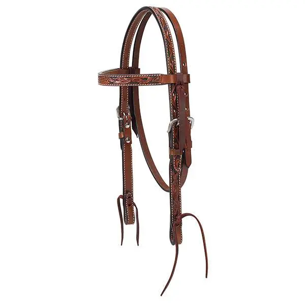 Floral Tooled Pony Headstall 1