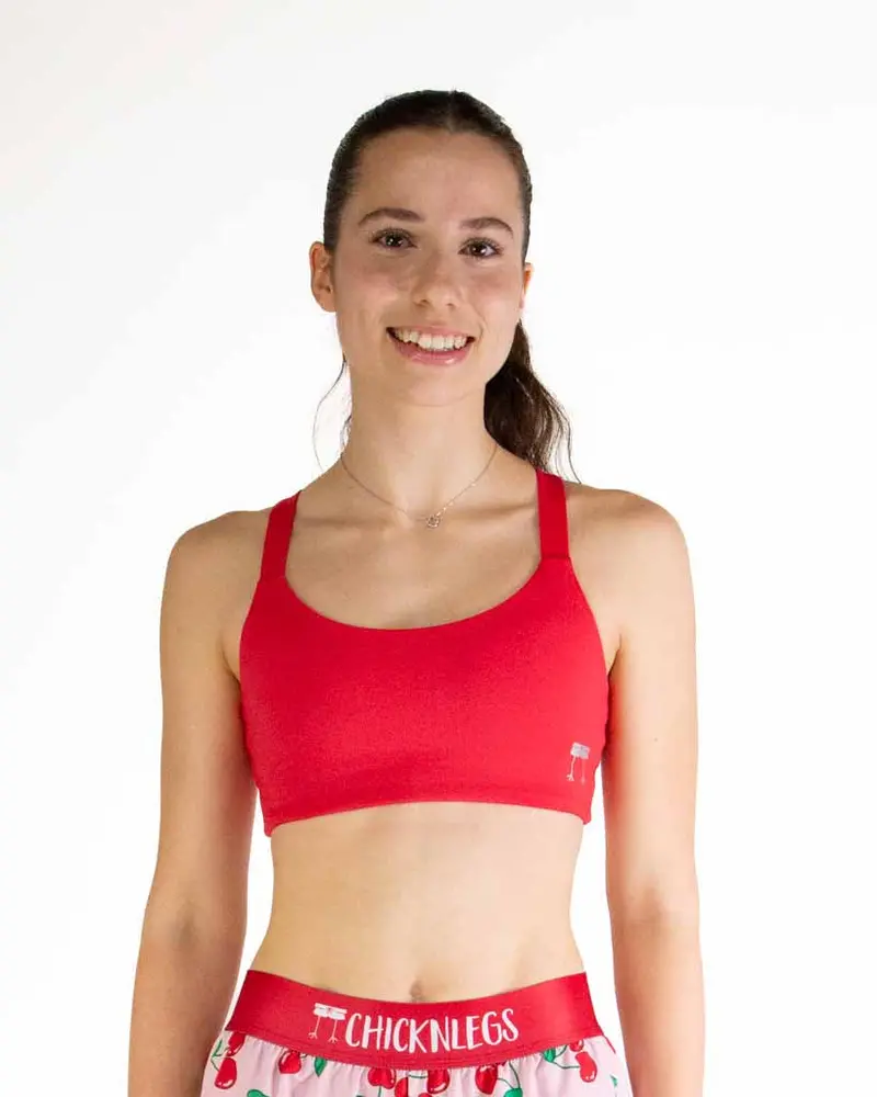 Fly Y-Back Sports Bra – Cherry 3