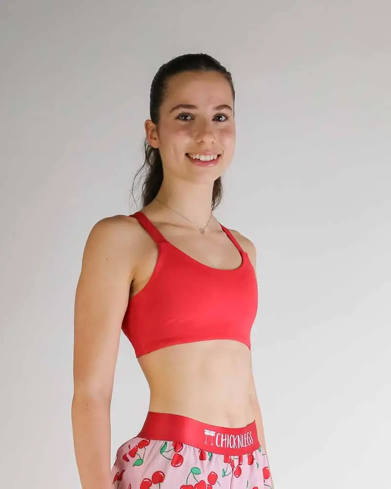 Fly Y-Back Sports Bra – Cherry 4
