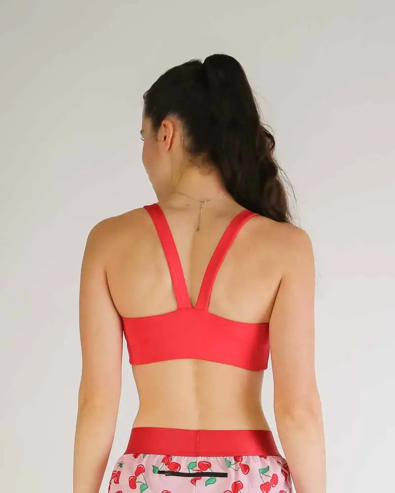 Fly Y-Back Sports Bra – Cherry 5
