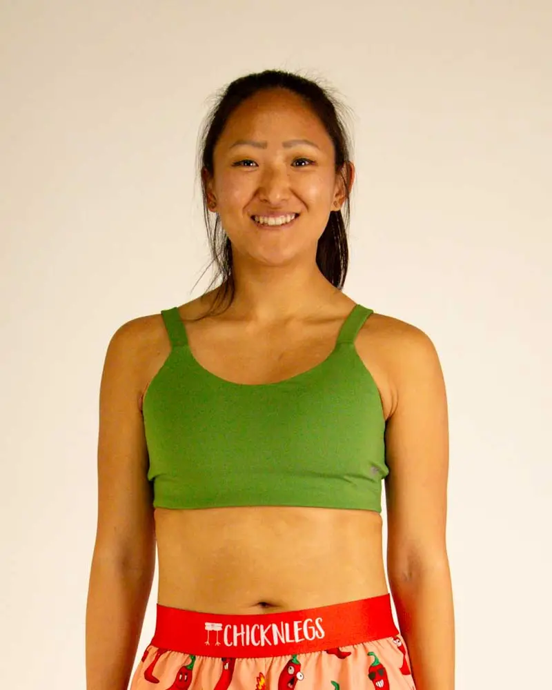 Fly Y-Back Sports Bra – Olive 2