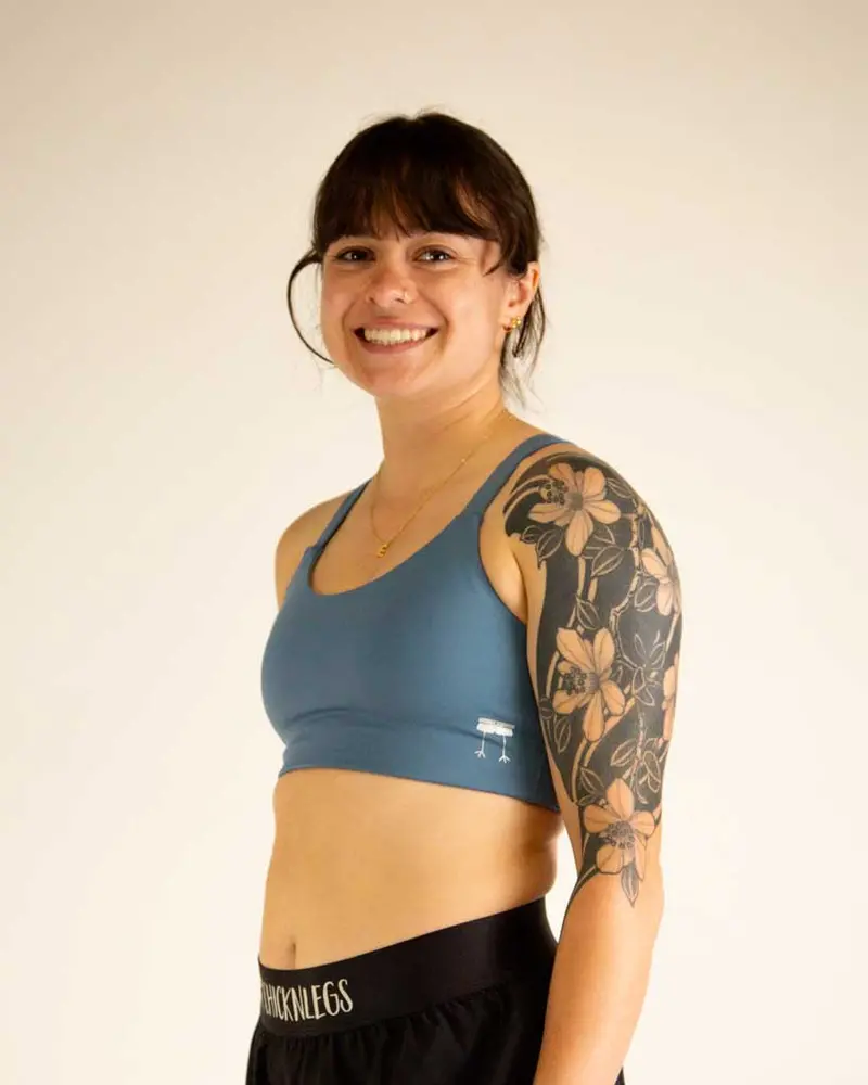 Fly Y-Back Sports Bra – Slate Blue 2