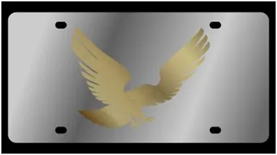 Flying Eagle Stainless Steel License Plate (Chrome) 1