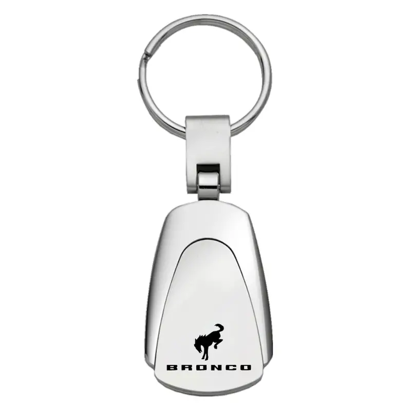 Ford Bronco 2020 Teardrop Key Chain (Silver) 1