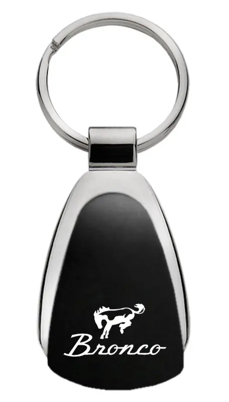 Ford Bronco Tear Drop Key Ring (Black) 1