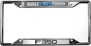 Ford Built Tough F350 License Plate Frame (Black) 1