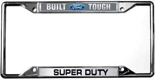 Ford Built Tough Super Duty License Plate Frame (Black) 1