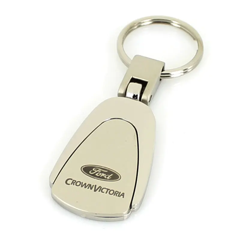 Ford Crown Victoria Tear Drop Keychain (Chrome) 1