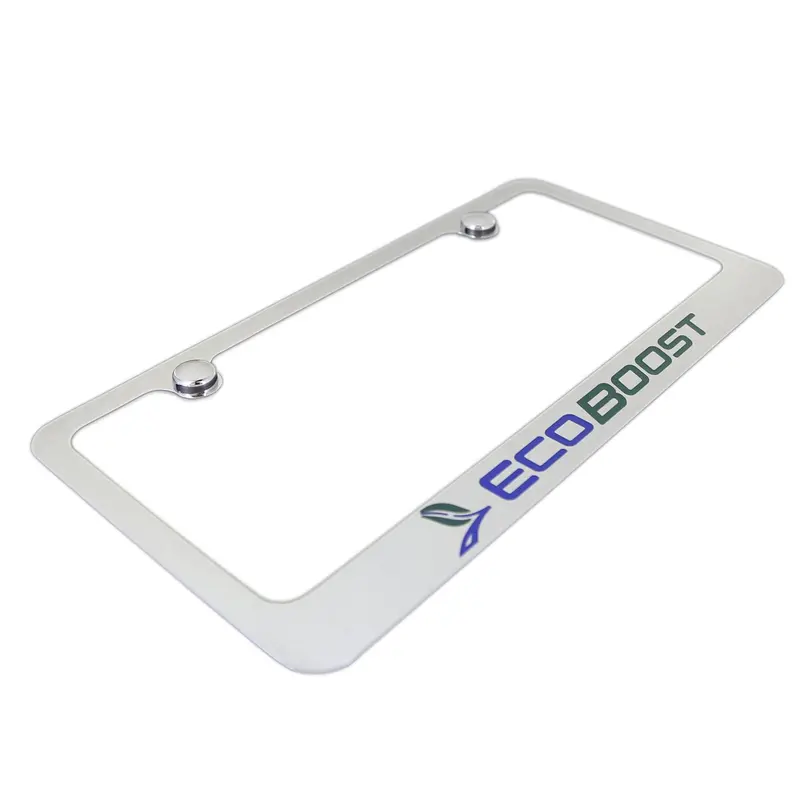 Ford Ecoboost License Plate Frame (Chrome) 2