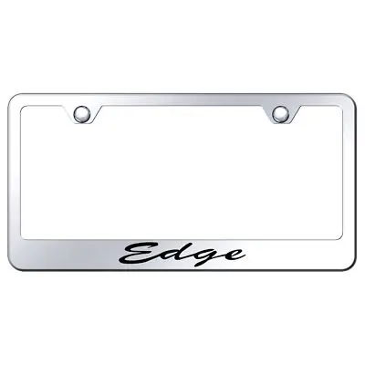 Ford Edge Laser Etched Script Stainless Steel License Plate Frame (Chrome) 1