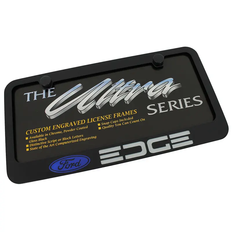 Ford Edge License Plate Frame (Black) 1