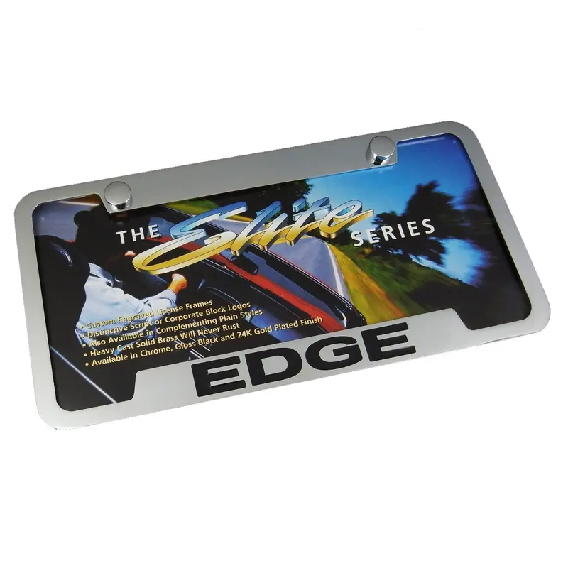 Ford Edge License Plate Frame (Chrome) 1