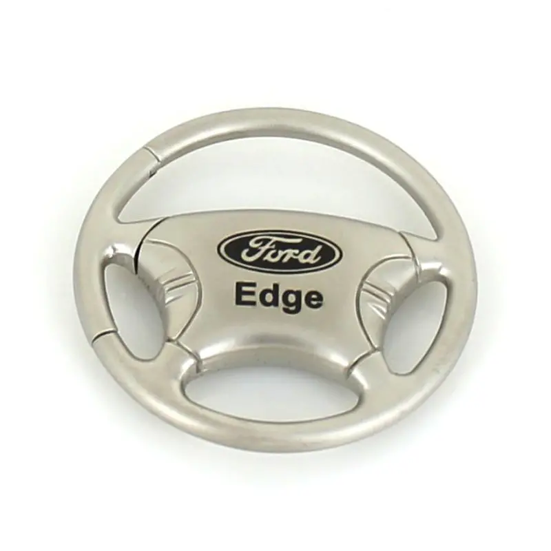Ford Edge Steering Wheel Keychain (Chrome) 1