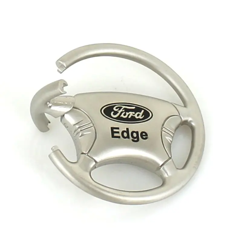 Ford Edge Steering Wheel Keychain (Chrome) 2