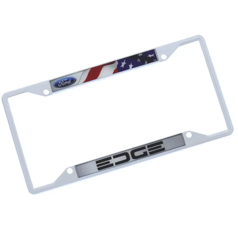 Ford Edge Usa License Plate Frame (Chrome) 1