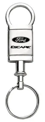 Ford Escape Satin Chrome Valet Key Chain (Silver) 1