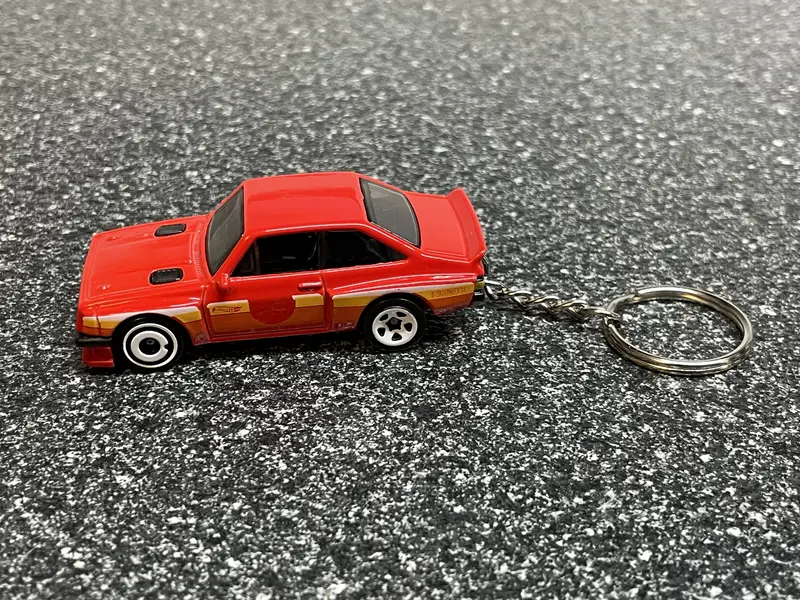 Ford Escort Rs2000 Red Keychain Hot Wheels Matchbox 2