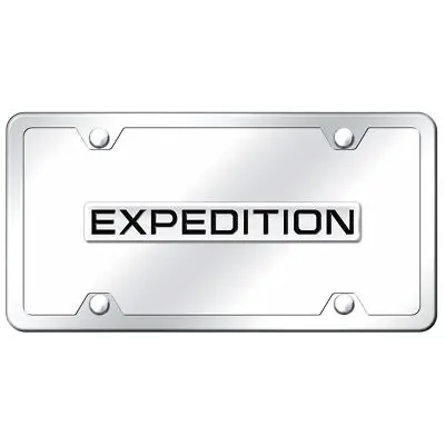 Ford Expedition Name License Plate Kit (Chrome On Mirrored) 1