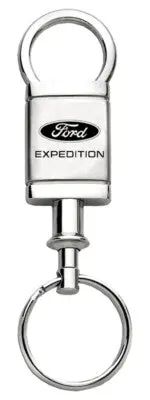 Ford Expedition Satin Chrome Valet Key Chain (Silver) 1