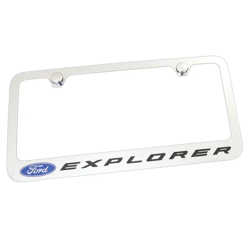 Ford Explorer License Plate Frame (Chrome) 1