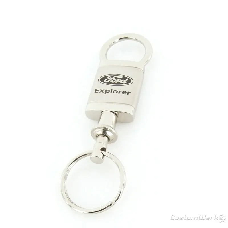 Ford Explorer Satin Valet Keychain (Chrome) 1