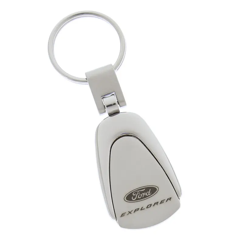 Ford Explorer Tear Drop Key Chain (Chrome) 1