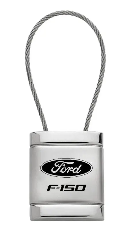 Ford F-150 Satin Cable Keychain (Chrome) 1