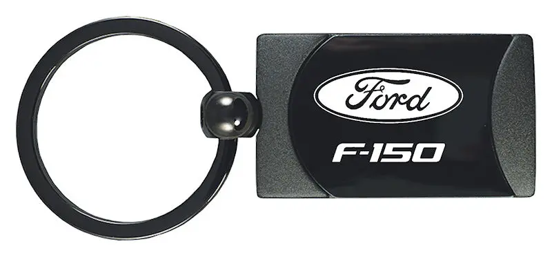Ford F-150 Two-Tone Rectangular Key Fob (Gun Metal) 1