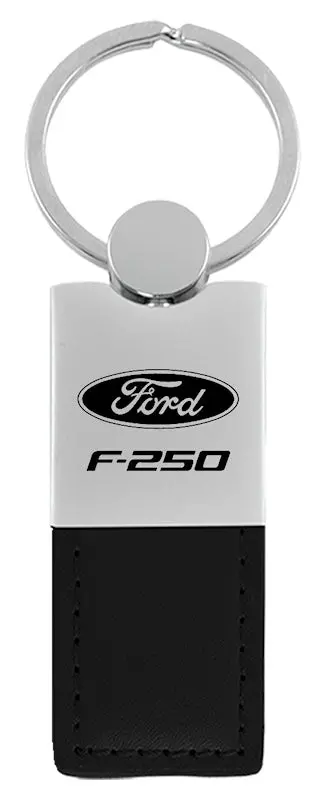 Ford F-250 Duo Rectangular Leather Key Chain 1