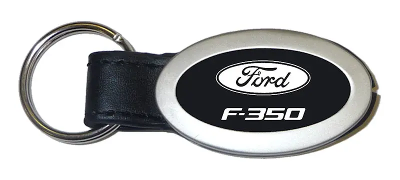 Ford F-350 Oval Key Chain (Black) 1