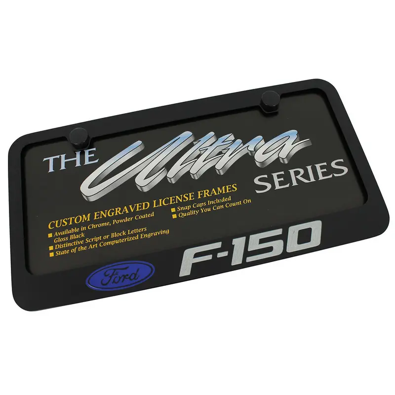 Ford F150 License Plate Frame (Black) 1