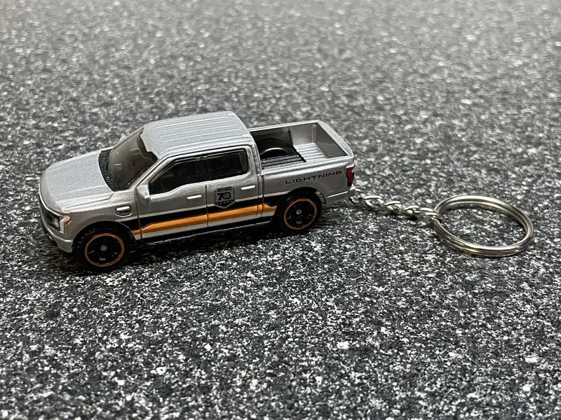 Ford F150 Lightning Ev Keychain Diecast Car Matchbox Hot Wheels 2
