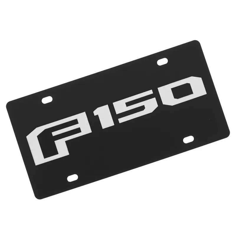 Ford F150 Logo License Plate (Carbon Black) 1