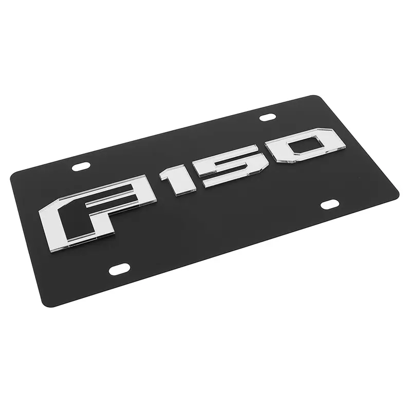 Ford F150 Logo License Plate (Carbon Black) 2