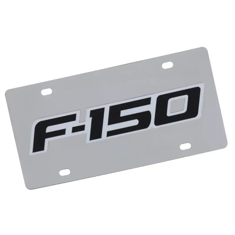 Ford F150 Logo License Plate (Chrome) 1