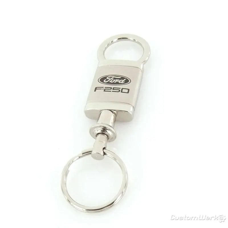 Ford F250 Satin Valet Keychain (Chrome) 1