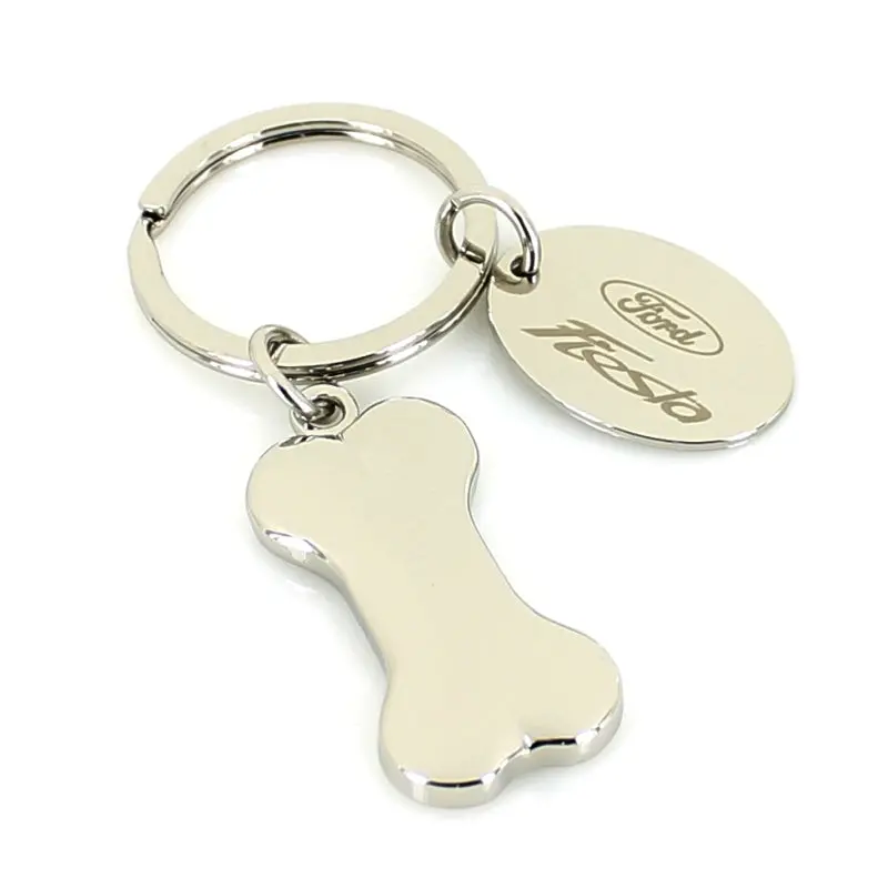 Ford Fiesta Key Chain With Id Tag (Chrome) 1