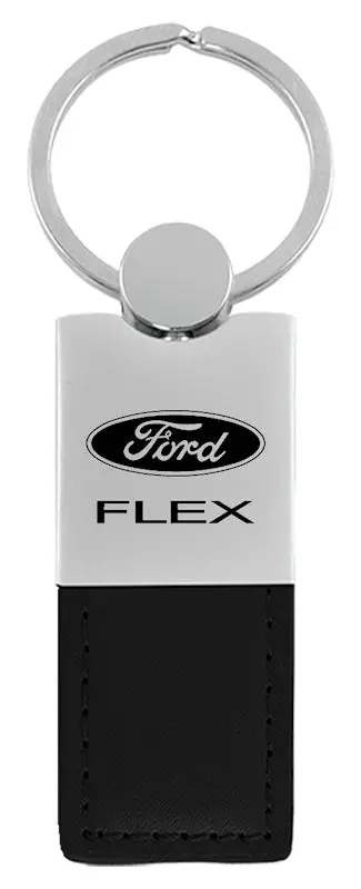 Ford Flex Duo Rectangular Leather Key Chain 1