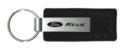 Ford Focus Carbon Fiber Leather Key Chain (Black) 1