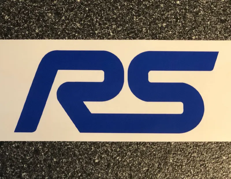 Ford Focus Rs Logo Vinyl Decal Sticker Multiple Colors And Sizes 1