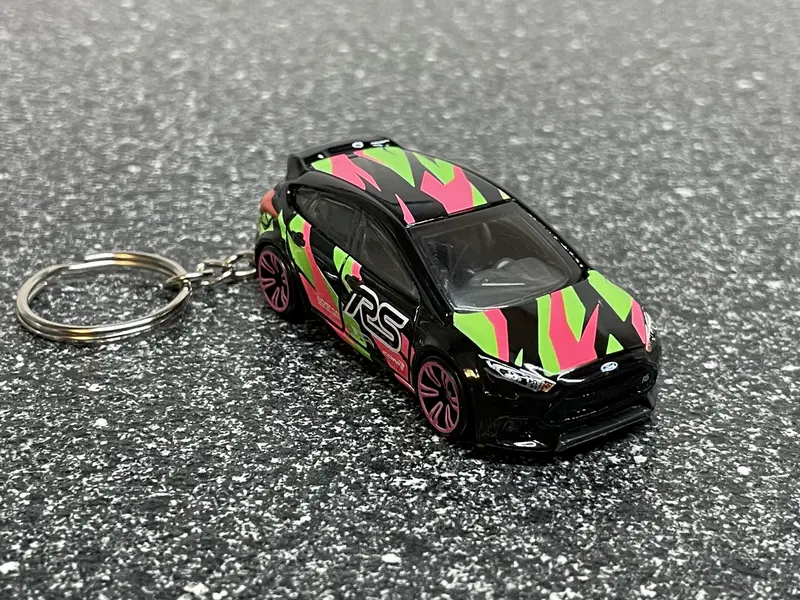 Ford Focus Rs St Keychain Hot Wheels 1