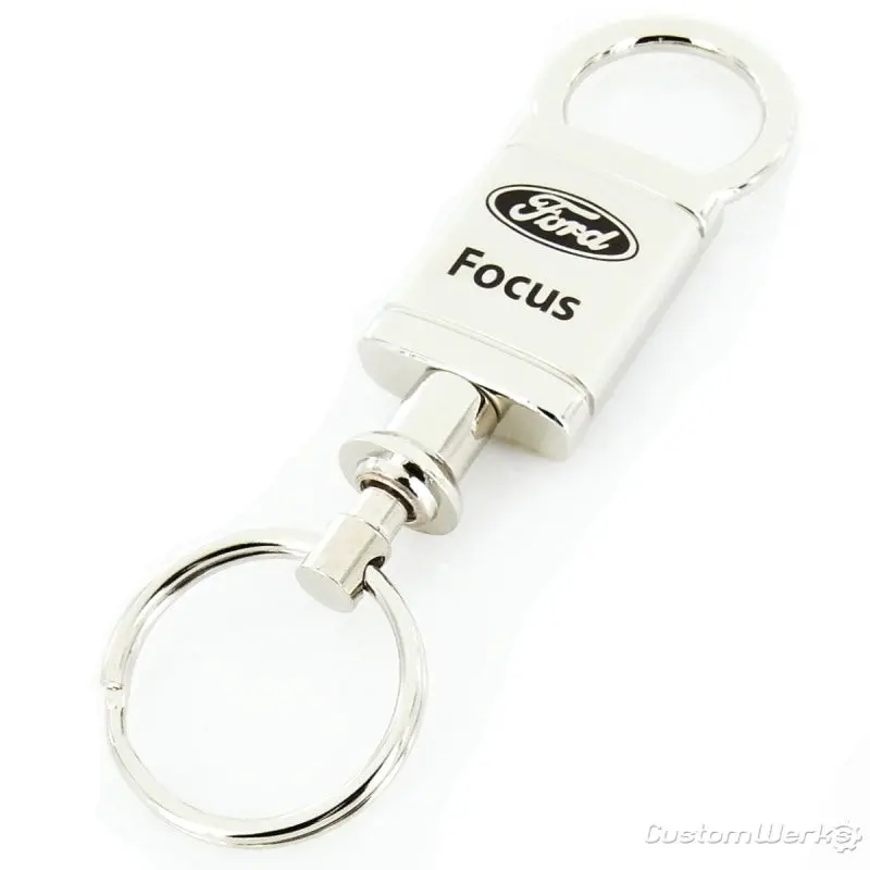Ford Focus Satin Valet Keychain (Chrome) 1
