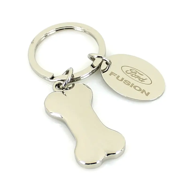 Ford Fusion Key Chain With Id Tag (Chrome) 1