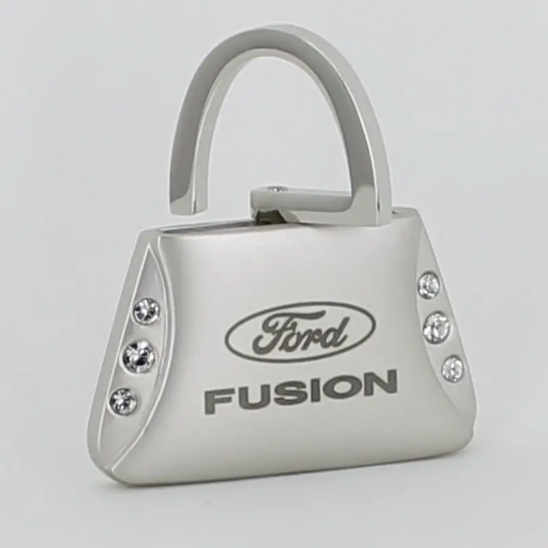 Ford Fusion Purse Shape Keychain (Chrome) 2