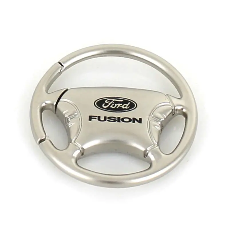 Ford Fusion Steering Wheel Keychain (Chrome) 1