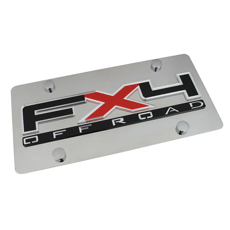 Ford Fx4 License Plate (Chrome) 1