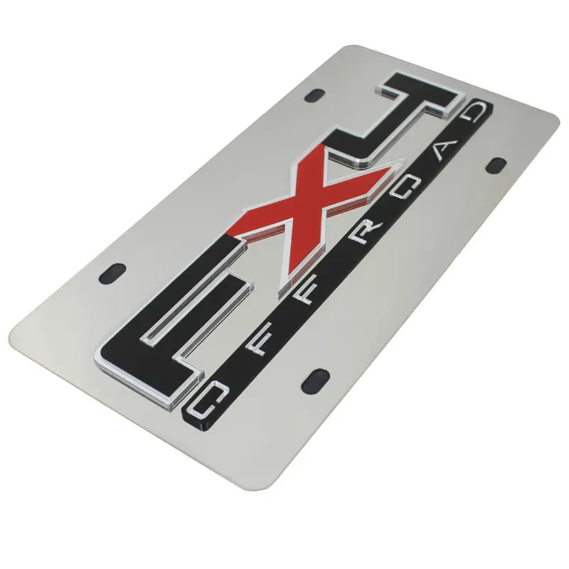 Ford Fx4 License Plate (Chrome) 2